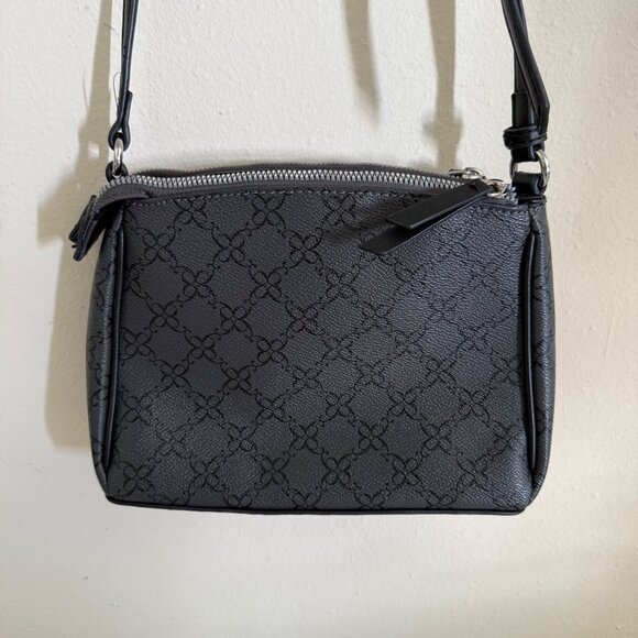 Nine West Small Crossbody Bag Multi Compartment Zip Closed Adjustable Strap - Picture 7 of 14